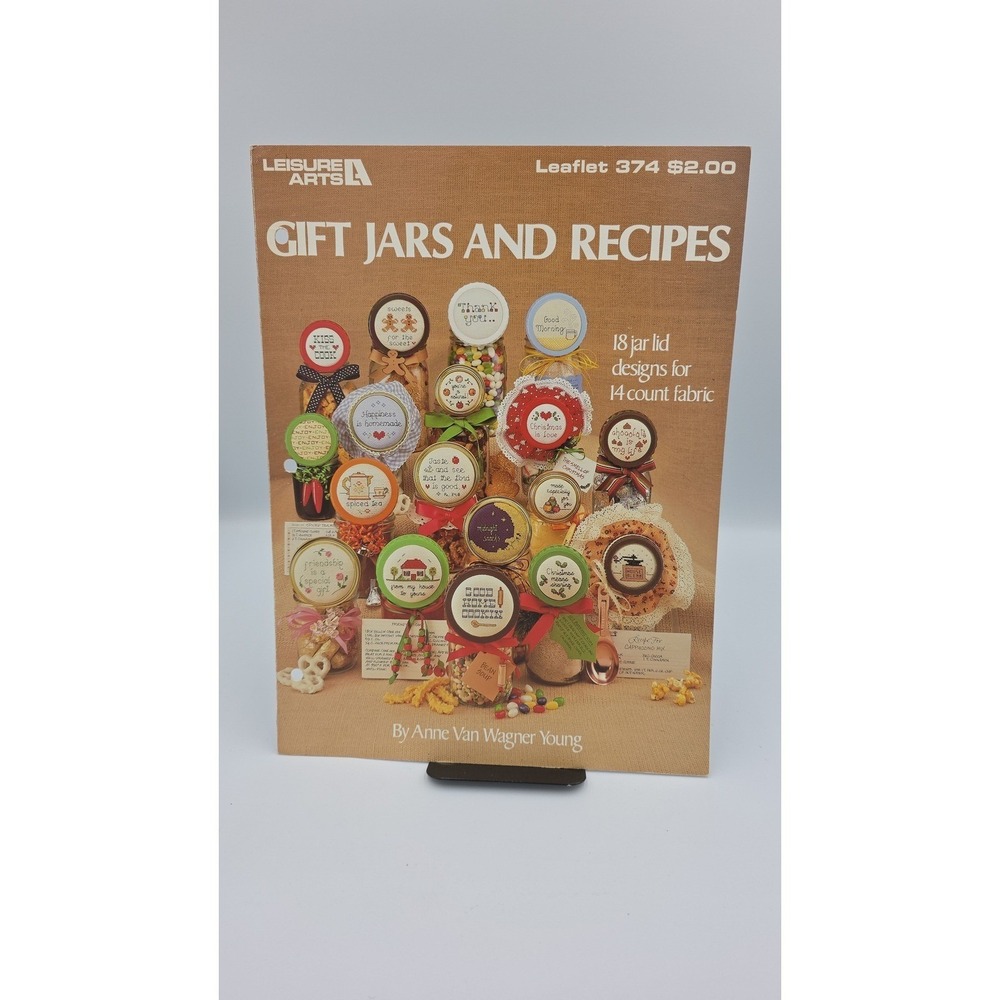 Gift Jars and Recipes, 1985, Leaflet 374 Cross Stitch Pattern